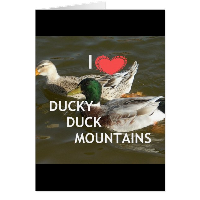 J'aime Ducky Duck Mountains Design (Devant)