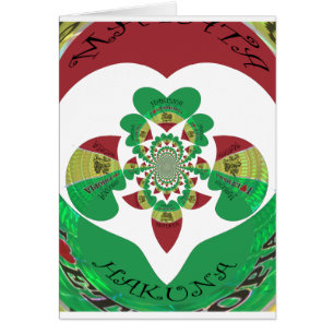 J'aime Ethiopie Beaux Coeurs Couleurs