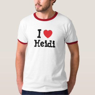 J'aime Heidi coeur T-Shirt