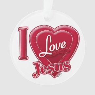 J'aime Jésus Coeur Rouge