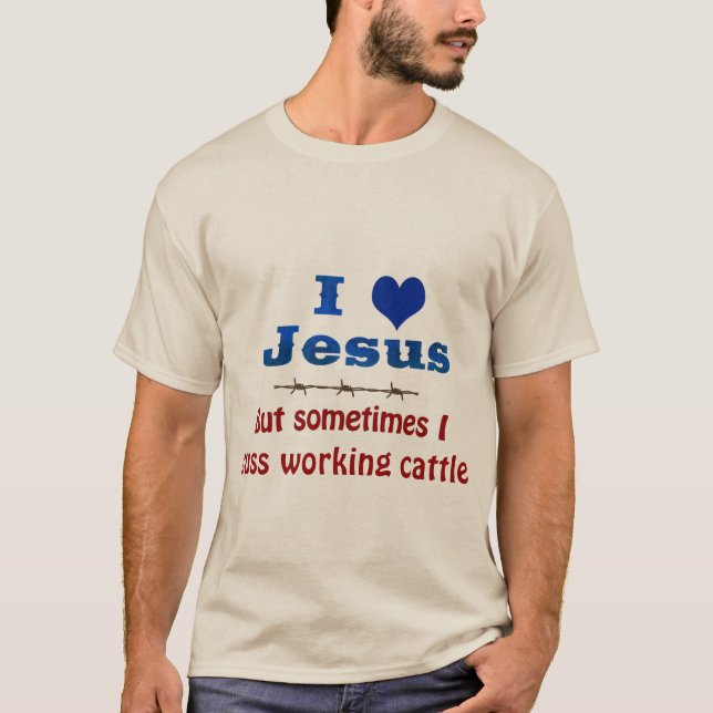 J'Aime Jésus, Mais Parfois... T-shirt homme (Devant)