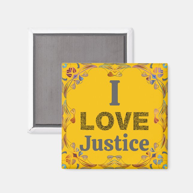 J'aime Justice Magnet (Recto/Verso)