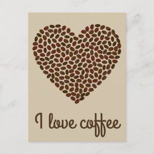 J'aime la carte postale café