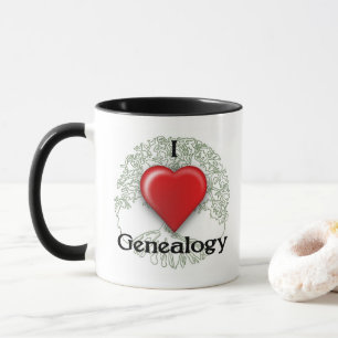 J'aime la généalogie Custom Mug