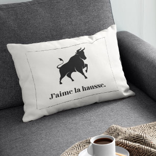 J'aime la Hausse. Die Börsenbulle Lendenkissen