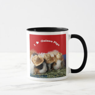 J'aime la Mug de cochons de Guinée