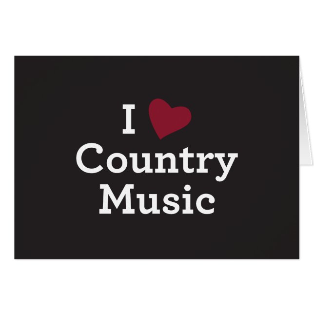 J'aime la musique country (Devant Horizontal)