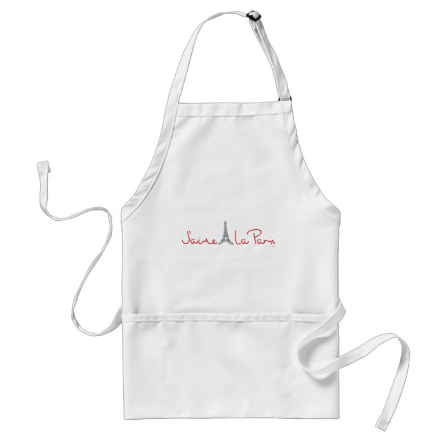 J'aime La Paris (I Liebe Paris) Schürze (Vorne)