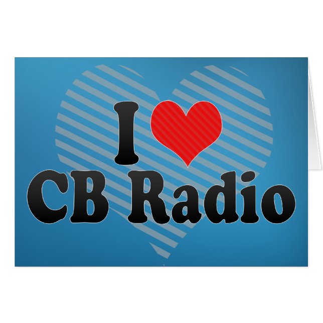 J'aime la radio de CB (Devant horizontal)