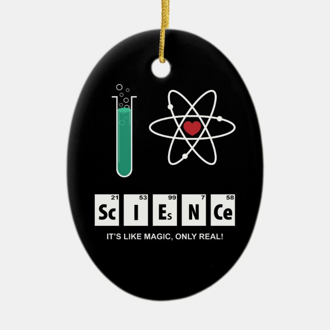 J'aime la Science - ornement (Devant)