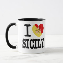 J'Aime La Sicile La Mug De La Novelté
