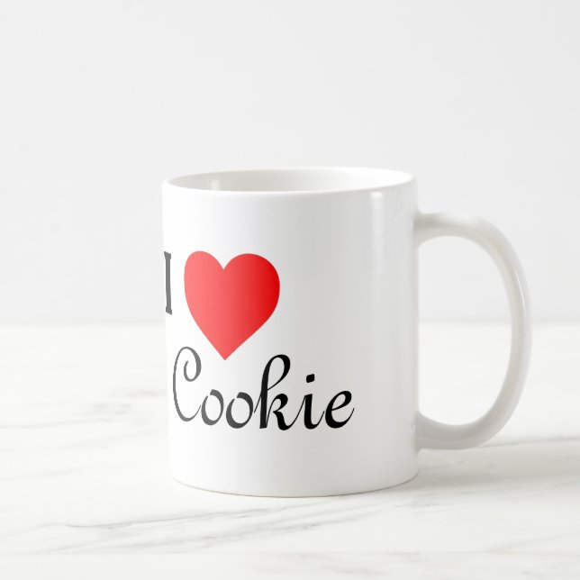 J'aime la tasse de café de biscuit (Droite)