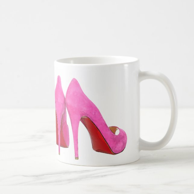 J'aime la tasse de café de chaussures (Droite)