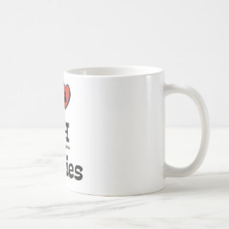 J'aime la tasse de café de minous de ch