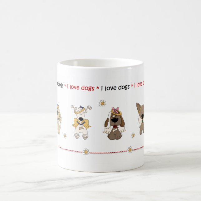 J'aime la tasse de chiens (Centre)