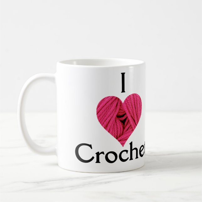 J'aime la tasse de crochet (Gauche)