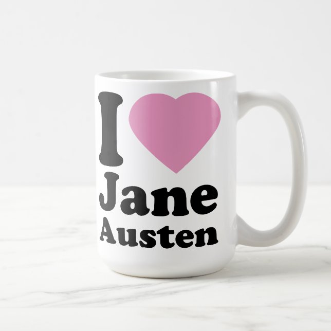 J'aime la tasse de Jane Austen (Droite)