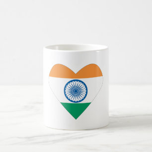 J'aime la tasse de l'Inde/coeur de l'Inde