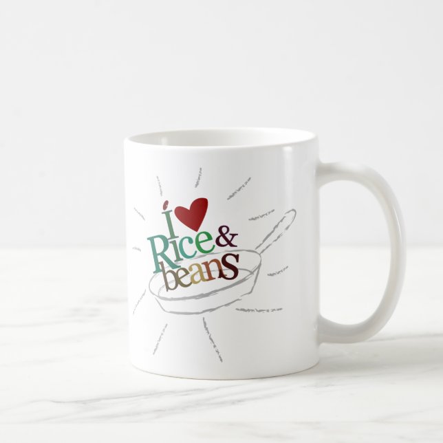 J'aime la TASSE de riz et d'haricots (Droite)
