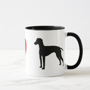 J'aime la tasse de terriers de Manchester