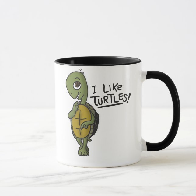 J'aime la tasse de tortues (Droite)