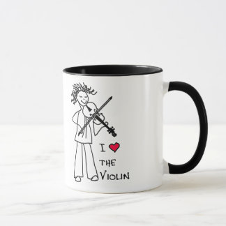 J'aime la tasse de violon pour le magasin de site