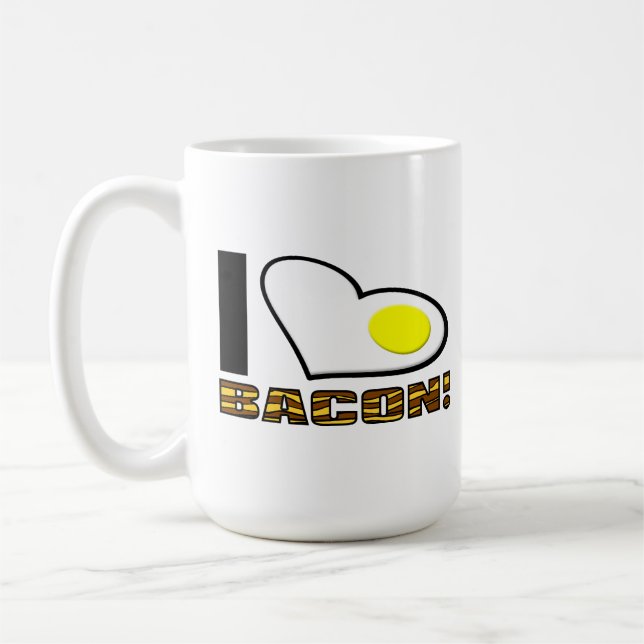 J'aime la tasse drôle de lard (Gauche)