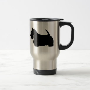 J'aime la tasse écossaise de voyage de terriers