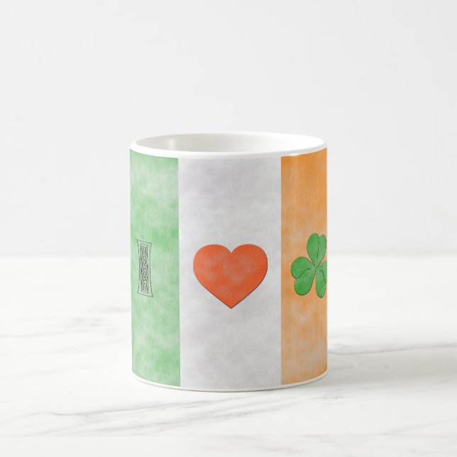 J'aime la tasse irlandaise (Centre)