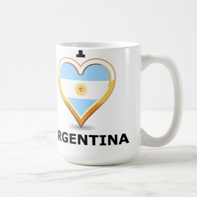 J'aime l'Argentine - tasse (Droite)