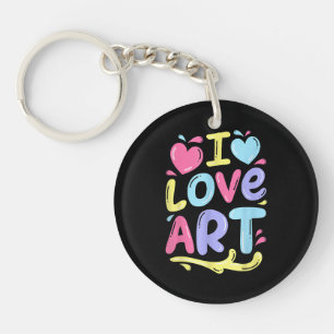 J'aime l'art, cadeau de peinture colorée d'artiste