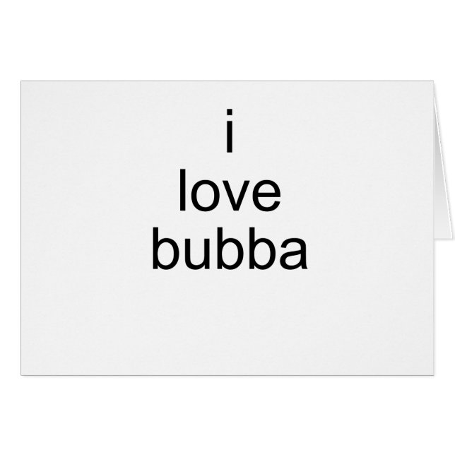 j'aime le bubba (Devant horizontal)
