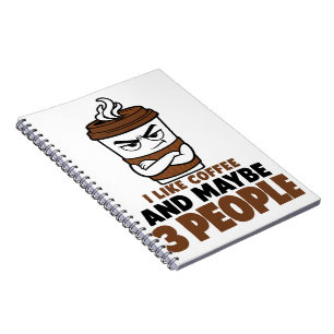 J'aime le café et peut-être 3 personnes Journal d'
