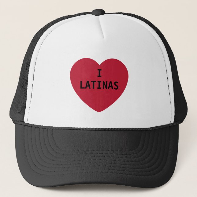 J'aime le casquette de Latinas (Devant)