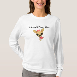 J'aime le Chi Yum Yum gaine longtemps le T-shirt