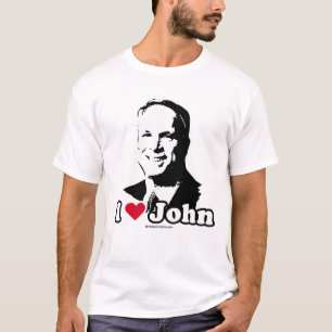 J'aime le coeur John McCain T du T-shirt de John