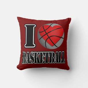 J'aime le Coussin de basket-ball