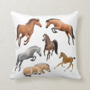 J'aime le coussin de chevaux