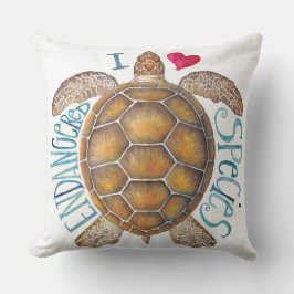 J'aime le coussin d'espèce menacée