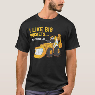 J'aime le grand T-shirt de pelle rétro de seaux