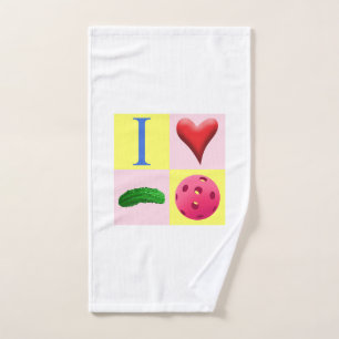 J'aime le logo de Pickleball avec la serviette de