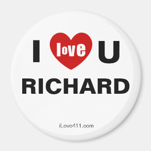 J'Aime Le Magnet Fridge RICHARD