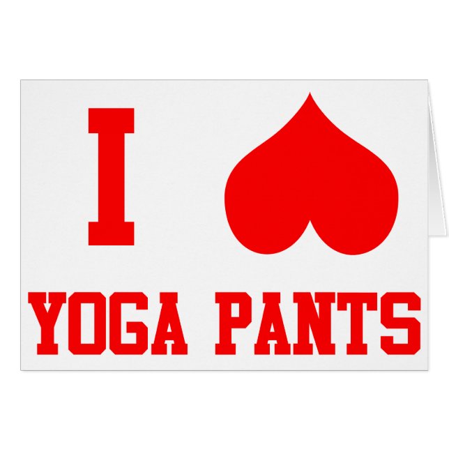 J'aime le pantalon de yoga (Devant horizontal)