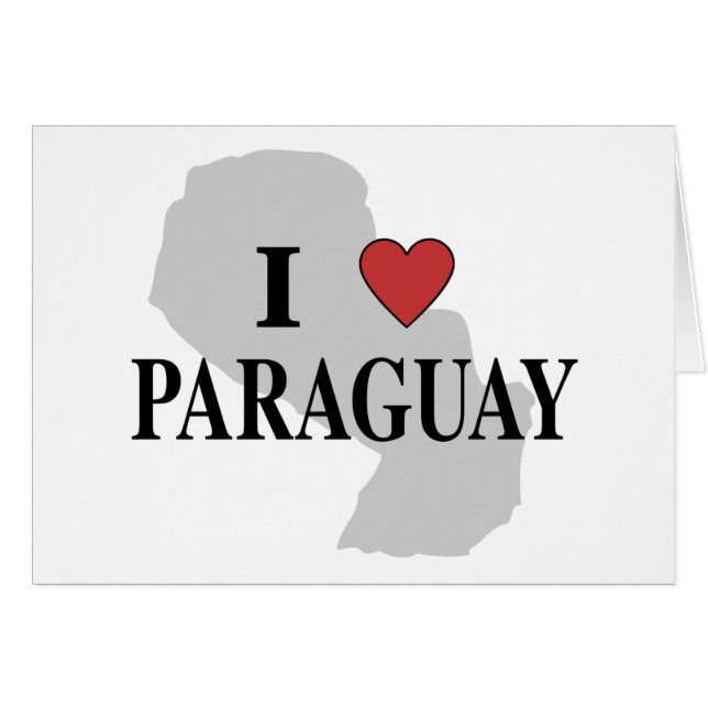 J'aime le Paraguay (Devant horizontal)