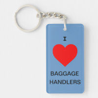 J'aime le porte - clé de bagagistes/étiquette de