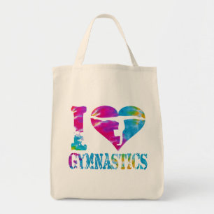 J'aime le sac d'épicerie organique d'acclamation