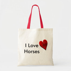 J'aime le sac fourre-tout à chevaux