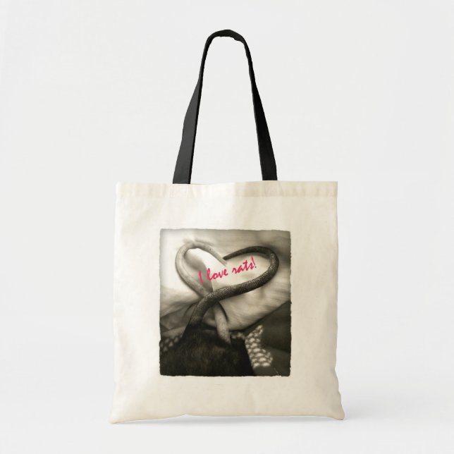 J'aime le sac fourre-tout à rats (Devant)