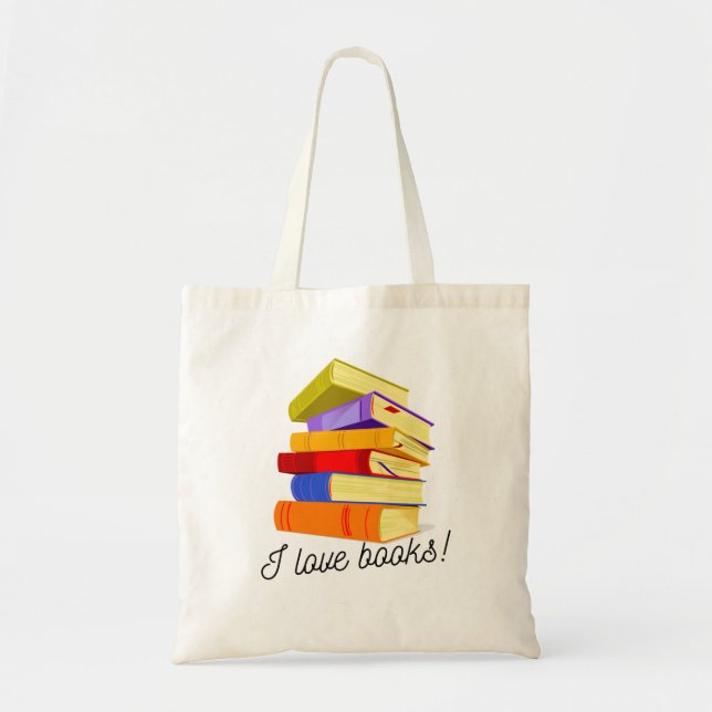 J'aime le sac fourre-tout des livres (Devant)