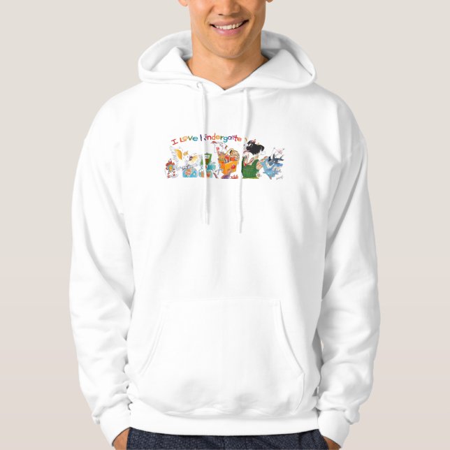 J'aime le sweat - shirt à capuche de jardin (Devant)